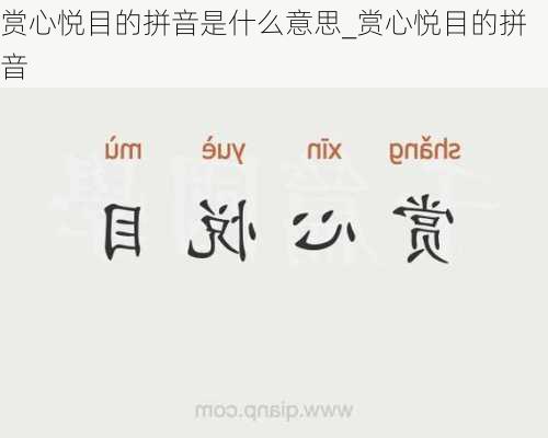 赏心悦目的拼音是什么意思_赏心悦目的拼音