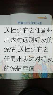 送杜少府之任蜀州表达对远别好友的深情,送杜少府之任蜀州表达对好友的深情厚谊