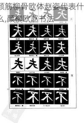 颜筋柳骨欧体赵姿代表什么,颜柳欧赵书法