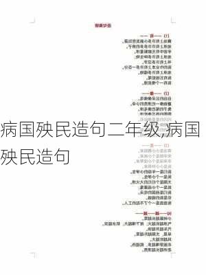 病国殃民造句二年级,病国殃民造句