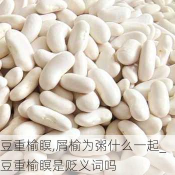 豆重榆瞑,屑榆为粥什么一起_豆重榆瞑是贬义词吗