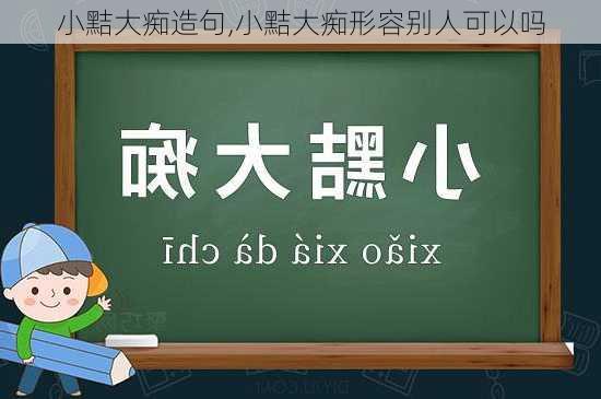 小黠大痴造句,小黠大痴形容别人可以吗