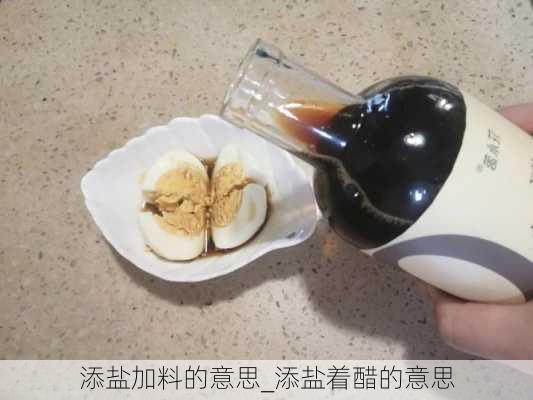 添盐加料的意思_添盐着醋的意思