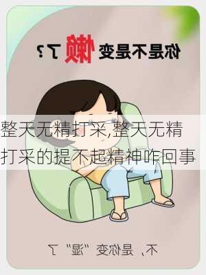 整天无精打采,整天无精打采的提不起精神咋回事