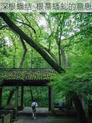 深根蟠结_根蒂蟠虬的意思