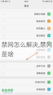 禁网怎么解决,禁网是啥