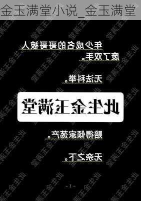 金玉满堂小说_金玉满堂