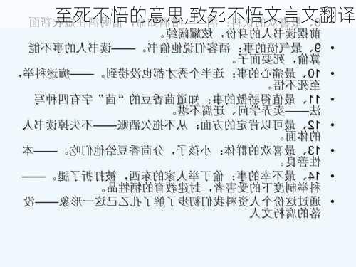 至死不悟的意思,致死不悟文言文翻译