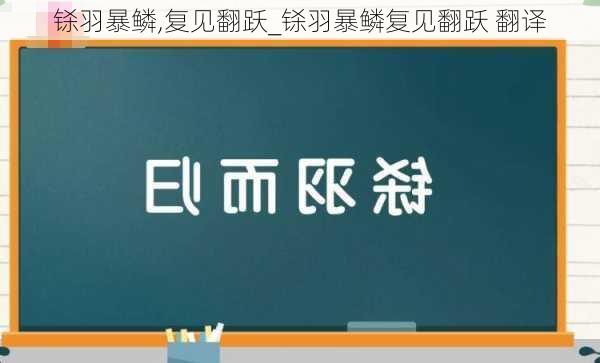 铩羽暴鳞,复见翻跃_铩羽暴鳞复见翻跃 翻译