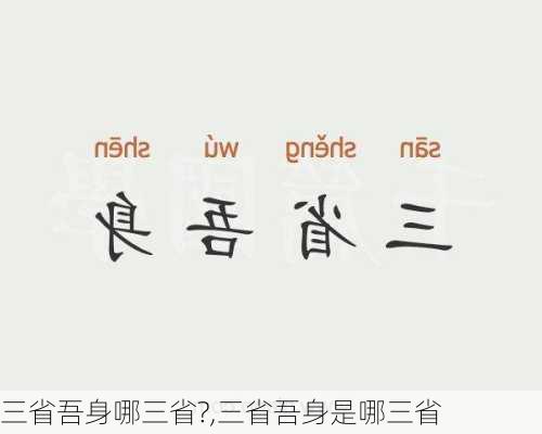 三省吾身哪三省?,三省吾身是哪三省