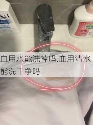 血用水能洗掉吗,血用清水能洗干净吗